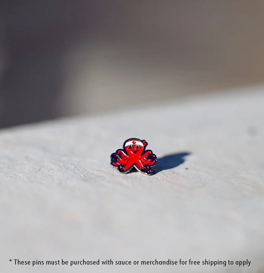 Red Octo Pin